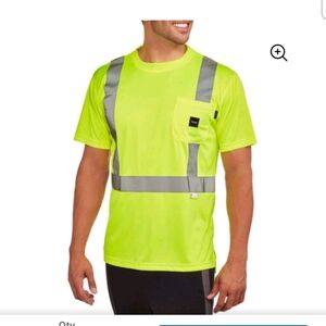 Walls Hi Vis Safety Tee ANSI CLASS 2 3M Scotchlite